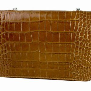 Julia Brown Italian Leather Flap Shoulder Bag